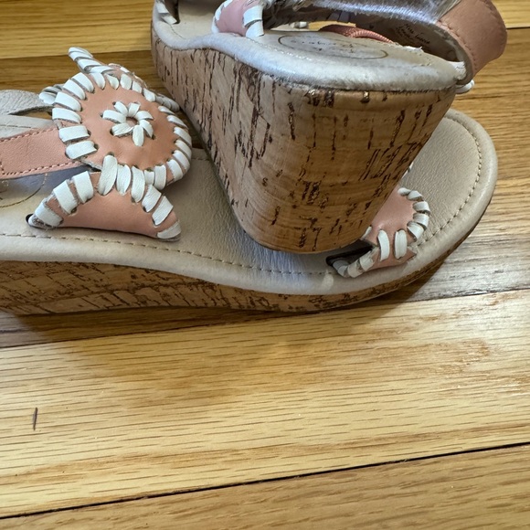 Jack Rodger’s Miss Luccia Pink Wedge Sandals size 4 - Picture 6 of 6